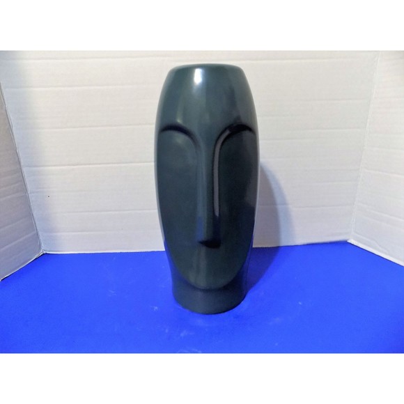 NEW Modern Ceramic Abstract Long Facial Face Vase - Picture 1 of 4